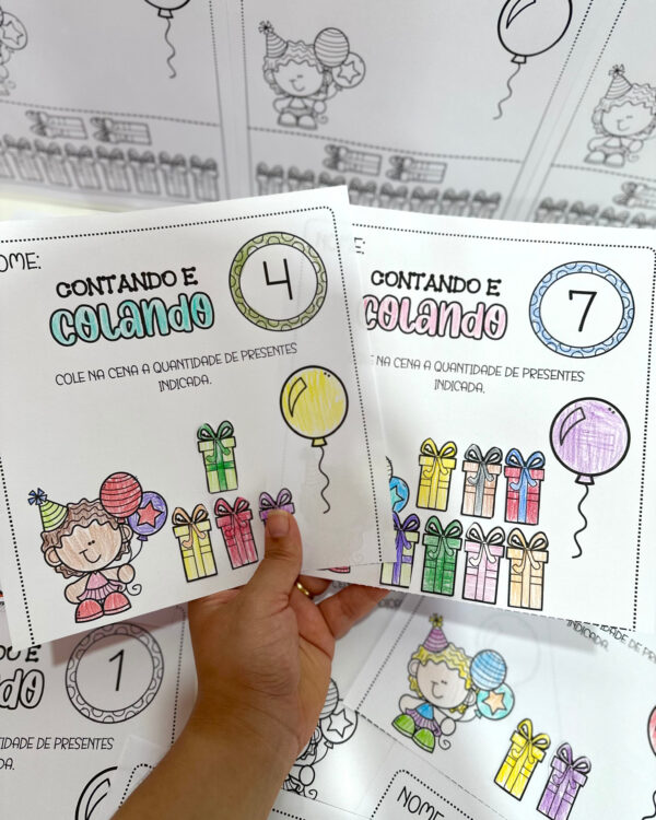 Contando e Colando Presentes de Aniversário - Imagem 3