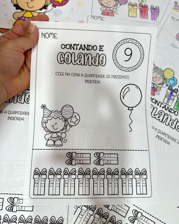 Contando e Colando Presentes de Aniversário - Imagem 5