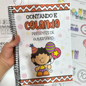Contando e Colando Presentes de Aniversário