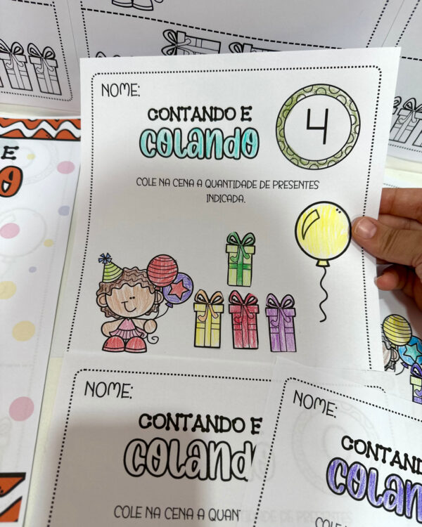 Contando e Colando Presentes de Aniversário - Imagem 6