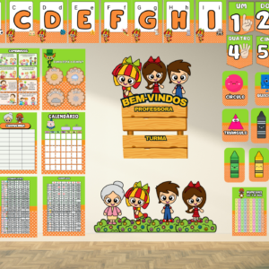 Kit Sala de Aula Tema Sítio do Pica Pau Amarelo