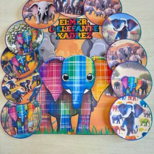 Luva Elmer, o elefante xadrez