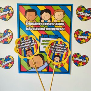 Painel Dia Mundial da Conscientização do Autismo