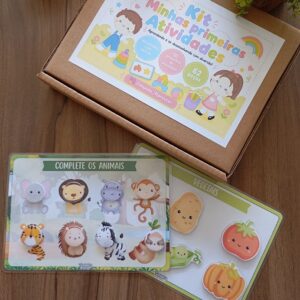 Kit Minhas Primeiras Atividades | Atividades com Velcro para Educação Infantil e Autismo