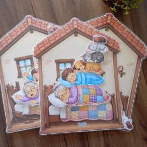 A Casa Sonolenta | Atividade Interativa com Velcro para Educação Infantil e Alfabetização | PDF
