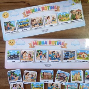 Minha Rotina Móvel | Rotina Visual Portátil para Crianças Autistas